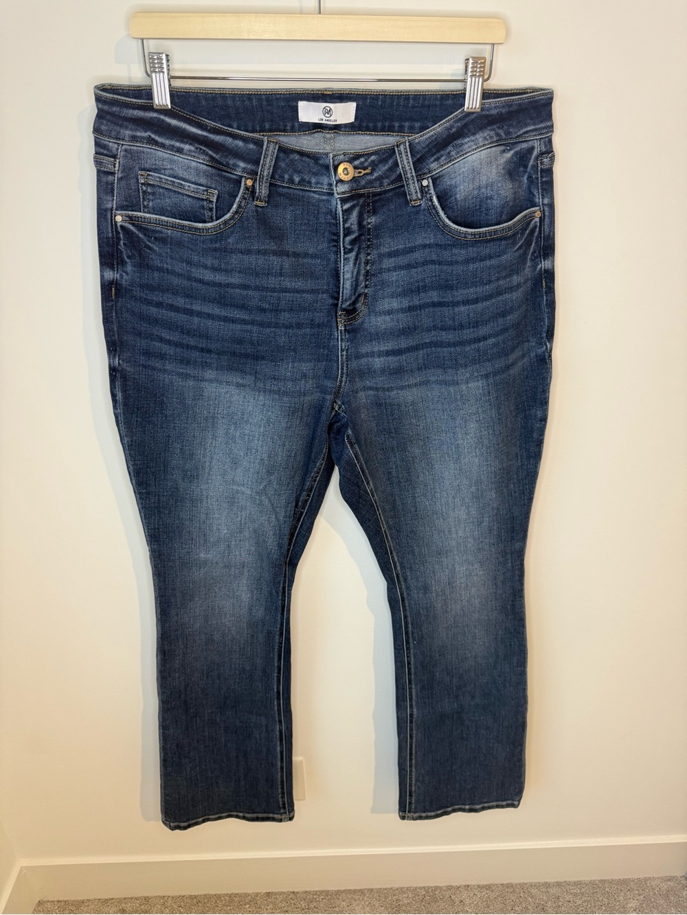 RFM Boot Cut Dark Blue Women’s Jeans Tummy Control Panel | 16
